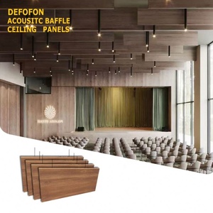 Pannelli Acustici per Soffitto, Assorbitori di Suono per Interni, Ignifughi <span class=keywords><strong>A22</strong></span> NRC0.9, Layout Flessibile, Altezza Regolabile, Lunga Durata, Colore RAL - Product Image 1