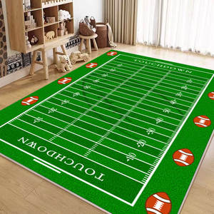 Tapis de sol multi-designs pour terrains de <span class=keywords><strong>football</strong></span>, en velours cristallin, adapté aux animaux domestiques, fabriqué à la machine, à poils ras, résistant aux taches, avec envers antidérapant en PVC, personnalisable - Product Image 1