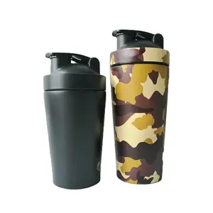 Hot New Products Stainless Steel Protein Shaker Water Bottle Gym shaker 500ml 750ml stainless steel shaker bottle