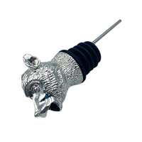 Bec de vin vin en acier inoxydable, 1 pièce, eau, whisky, bec d'animal en forme de singe rouge, carafe de vin, aérateur intégré