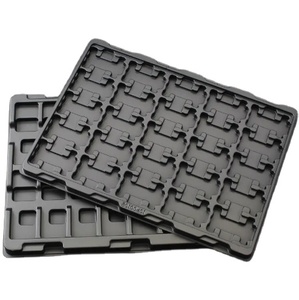 ถาดพลาสติกป้องกันไฟฟ้าสถิตย์ ESD แบบกำหนดโลโก้และขนาดได้ วัสดุ PET/PP/PVC/PS สำหรับชิ้นส่วนอิเล็กทรอนิกส์ - Product Image 1