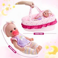 12 pouces Silicone Reborn bébé poupée jouer ensemble semblant jouer préscolaire parler réaliste poupées Silicone jouets pour enfants filles