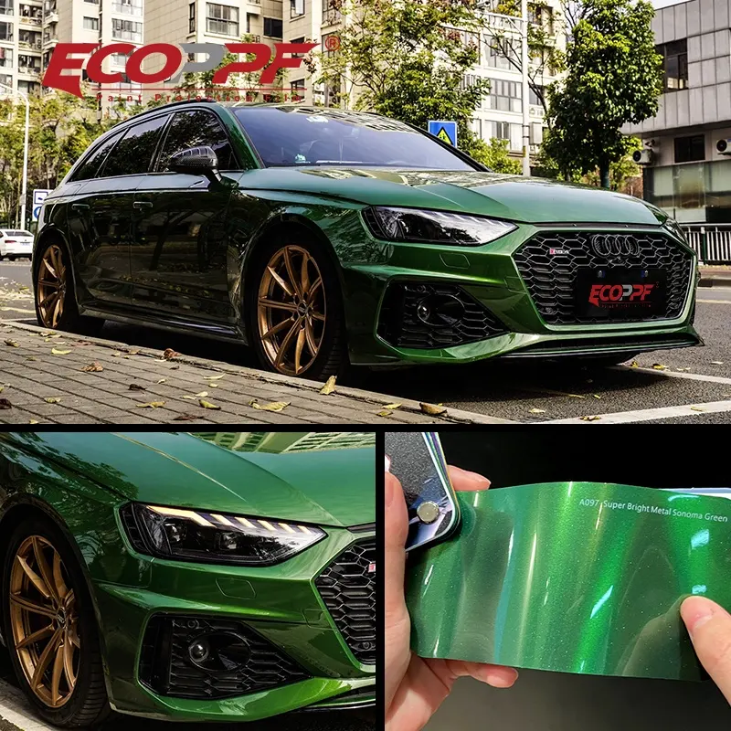 Competitive Price Air Bubble Free Green Colorful Car Wrapping Film Wrap Auto Vinyl Film