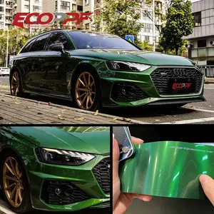 Concurrerende Prijs Luchtbelvrij Groen Kleurrijk Auto Wrap Folie Auto Vinyl Film