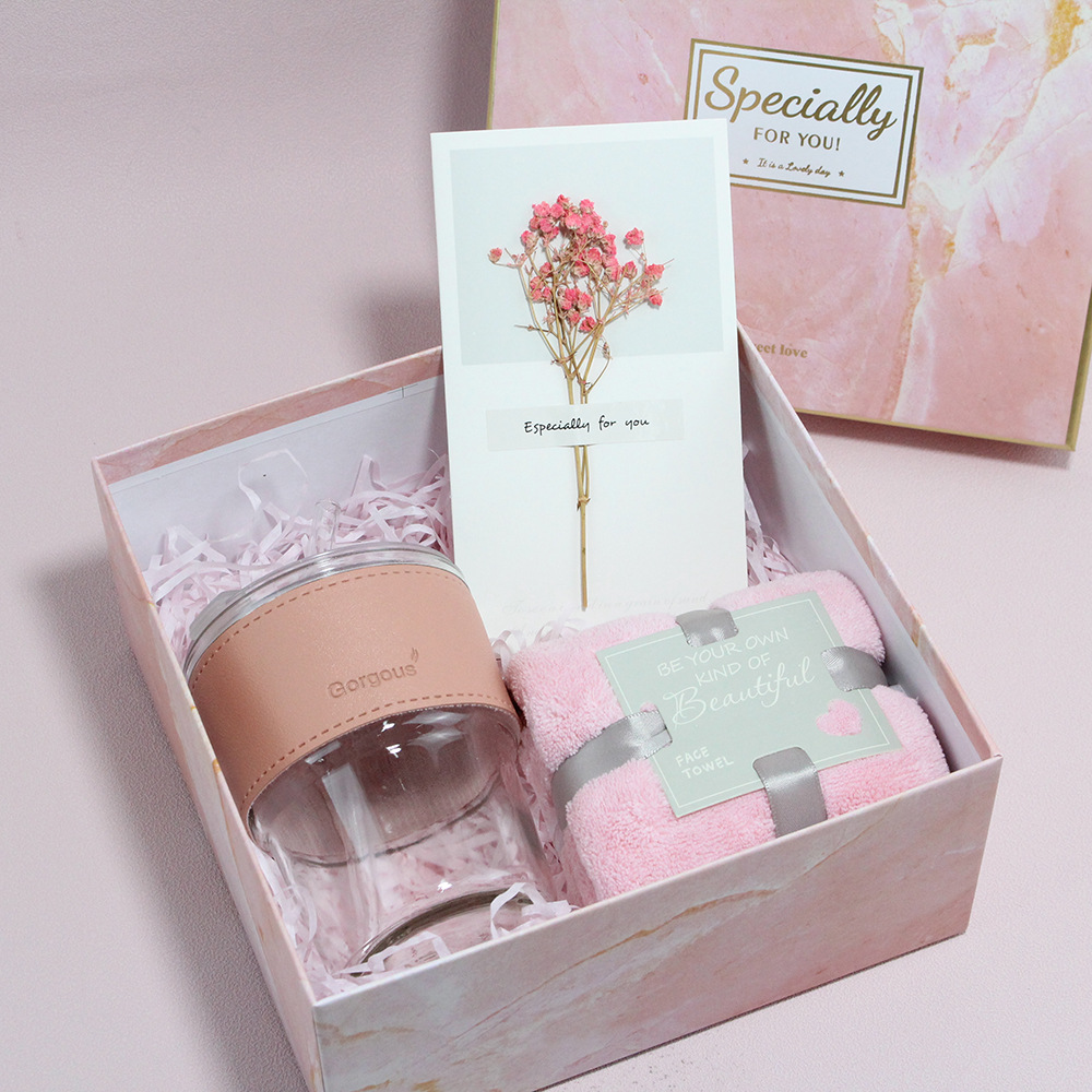 Lp003 (ventouse rose serviette b carte de voeux de fleurs séchées)