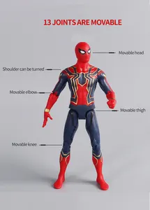Film Pop Speelgoed Pvc Ironman Doos Verpakking Super Hero Captain Spiderman Actiefiguren