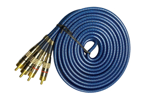 Conector mejorado para amplificador de procesador de señal digital automotriz, cable trenzado de alta densidad a 2RCA, transmisión estable - Product Image 4