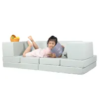 2022 il più nuovo divano con rivestimento in tessuto impermeabile per bambini gioca divano divano soggiorno 12 pezzi divano letto pieghevole con riempimento in schiuma