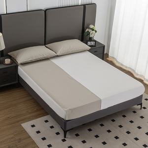 Drap plat simple en coton 400 fils, doux, respectueux de la peau, antistatique, durable, lavable, écologique, pour hôtel - Product Image 3