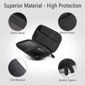 Small Gadgets Storage Pouch Bag <b>Hard</b> Shell Protective Carrying Case for External <b>Hard</b> <b>Drive</b> Electronics Tech Organizer - Product Image 2