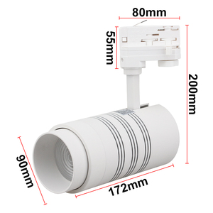 40W Dimmable dẫn ánh sáng theo dõi ra90 ugr <16 chùm tia điều chỉnh góc thiết kế hiện đại 40W ánh sáng theo dõi - Product Image 3