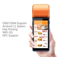 Écran HD de 5.5 pouces Support NFC Caisse enregistreuse Système de terminal portable portable Pos