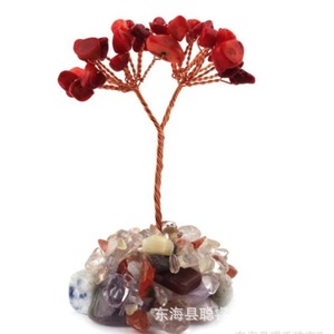 <b>Crystal</b> <b>Tree</b> Natural Stone Base Handmade Home Decoration Diy Gift Small Plant Ornament - Product Image 5