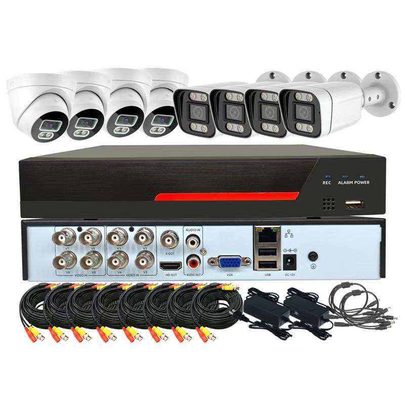 CCTV Camera System Channel Audio AHD 1080P Camera 2MP DVR Complete Set  P2P Plug and Play BNC