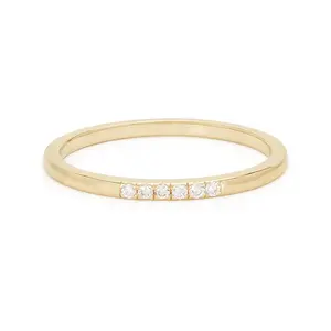 Bijoux minimalistes pour femmes, plaqué or 14k, 925, bague en argent