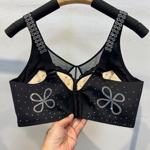 Nuevo <span class=keywords><strong>Sujetador</strong></span> de Mujer con Soporte para el Pecho, Copa Delgada, Transpirable, con Pedrería, Sin Aro, Push-Up, Sexy y Cómodo - Product Image 4