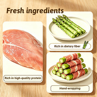 Friandises pour chiens à base d'asperges enveloppées de poulet lyophilisé riche en protéines, collation pour l'entraînement des chiens, nourriture pour animaux de compagnie avec légumes ajoutés