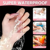 Colle liquide double face en gros à séchage rapide, gelée transparente qui n'endommage pas les ongles pour l'extension des faux ongles