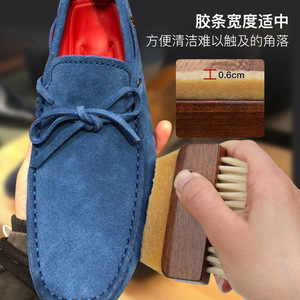 Cepillo para zapatos con almohadilla de goma y cerdas de plástico para limpiar zapatillas de gamuza, uso doméstico - Product Image 3