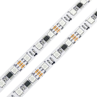 Bande lumineuse LED RGB adressable WS2811 SMD 5050 DC12V/24V IP68 étanche, fil de cuivre flexible, découpable, pour décoration intérieure