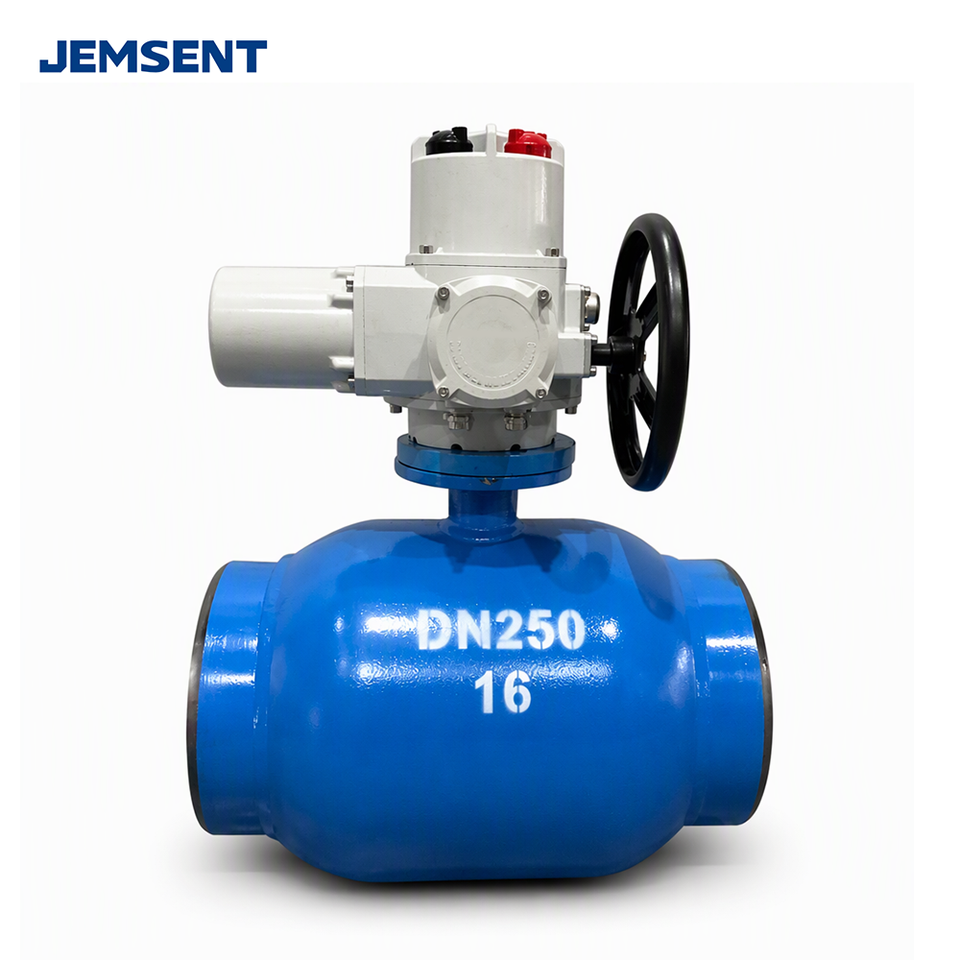 Worm Gear Fully Welded Flanged Ball Valve, Zero External Leakage Large ...