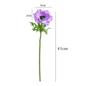Fleurs de pavot artificielles faites à la main en gros, tiges de pavot de soie au toucher réel, en vrac pour la décoration de mariages, la fête des mères, fournitures pour fleuristes - Product Image 5