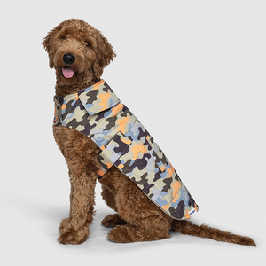 Venta al por mayor de ropa para perros con bolsillo de camuflaje floral para mascotas abrigo al aire libre cálido chaleco reversible chaqueta de invierno para perros - Product Image 6