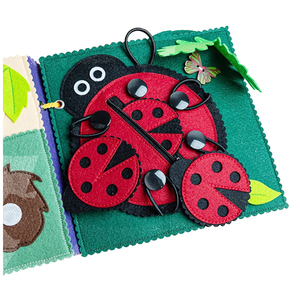 Livre d'activités Montessori <span class=keywords><strong>pour</strong></span> tout-petits, enfants, compétences de base, activités en <span class=keywords><strong>feutre</strong></span>, apprentissage sensoriel, cadeaux, jouets éducatifs <span class=keywords><strong>pour</strong></span> l'autisme, colorés - Product Image 3