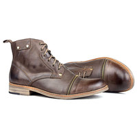 Chaussures de haute qualité, fabricant de chaussures, cuir de vache véritable, hauteur de la botte plate, semelle en caoutchouc, chaussures décontractées, bottes de cow-boy