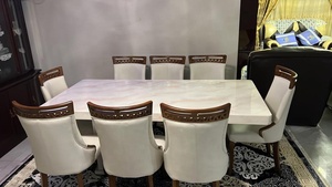 Juego de Mesa de Comedor Estilo Europeo Antiguo para 8 Personas, Mesa de Cena Clásica de Lujo - Product Image 2