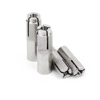Ancre à expansion forcée interne robuste en acier inoxydable, zinguée brillant, revêtement TiCN, M6-M20 pour la construction