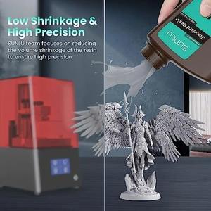 Resina UV SUNLU Estándar 100% Pura de 405nm para Impresora 3D LCD, Material Fácil de Imprimir con Buena Precisión - Product Image 2