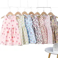 Sleeveless Flower Princess Dresses for Toddlers and Baby Girls