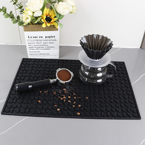 Nuovo Design 2026 Tappetino in Silicone a Forma di Chicco di Caffè, Tappetino Rettangolare per Tavolino da Caffè - Impermeabile, Antiscivolo, Pieghevole e Lavabile - Product Image 1