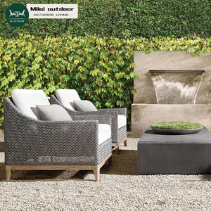 أريكة دوارة فاخرة من الراتان للحدائق الخارجية، أثاث عصري للفلل والفنادق، طقم أريكة من الراتان - Product Image 1