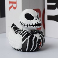 Vashine imprimé en 3D PLA matériaux respectueux de l'environnement crâne Jack Skellington canard jouets Halloween cadeau ornement drôle parodie Toi