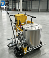 Machine de marquage routier thermoplastique à moteur électrique haute efficacité, alimentée par batterie, pour autoroute et parking