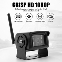 Système de caméra sans fil pour camion 1080P AHD avec écran tactile, kit de caméra de recul robuste, étanche IP69K, vision nocturne, DVR