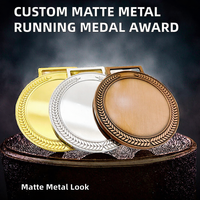Médaille de marathon personnalisée en alliage de zinc finition mate sur le thème Fruits & Amour, fabrication OEM, vente en gros, cadeau d'anniversaire