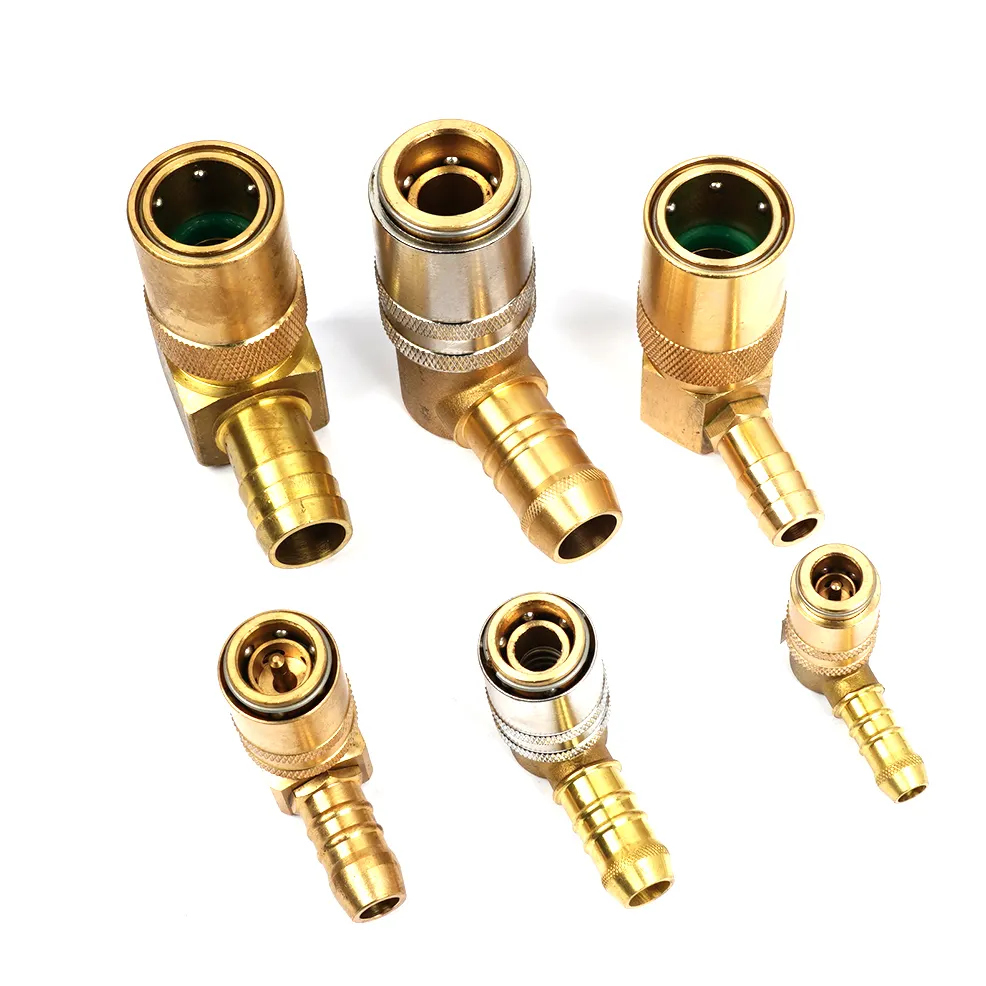 RMI09.1152 RMI12.1103 JS516 Z80/9 brass fitting hose connectors male to female circular brass connector