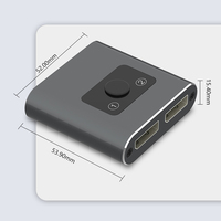 Commutateur DP VCOM haute définition 4K 60Hz vidéo audio 1.2V, répartiteur DP bidirectionnel 2 entrées 1 sortie, 1 entrée 2 sorties