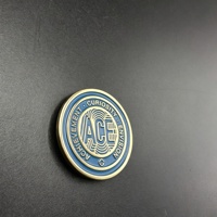 Badge en métal émaillé personnalisé, sans trou, plaqué or, pour récompense de performance, épinglette magnétique personnalisée