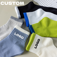 Chaussettes de sport respirantes de qualité supérieure, logo personnalisé, matériau de qualité supérieure, chaussettes de sport de qualité supérieure