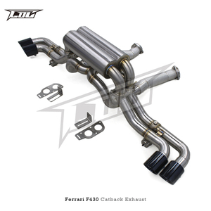 Colector de escape <span class=keywords><strong>BSK</strong></span> Axle con tubo descendente recto para Ferrari F430 4.3L 2005-2009, sistema de escape Boska SUS304 con control - Product Image 6