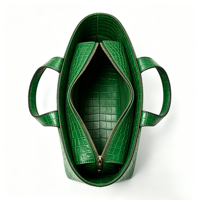 Sac à main long pour femme en cuir PU effet croco, avec mini porte-cartes assorti, logo personnalisé, conception gratuite, fabrication OEM, couleur et taille personnalisables
