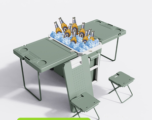 <span class=keywords><strong>Nevera</strong></span> Portátil Plegable de 32L con Diseño de Dibujos Animados, Multifuncional, para Acampar al Aire Libre, Impermeable, de Grado Alimenticio - Product Image 1