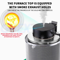 Fourneau de fusion numérique portable pour métaux, or, argent et aluminium, équipement de fusion avec creuset en quartz