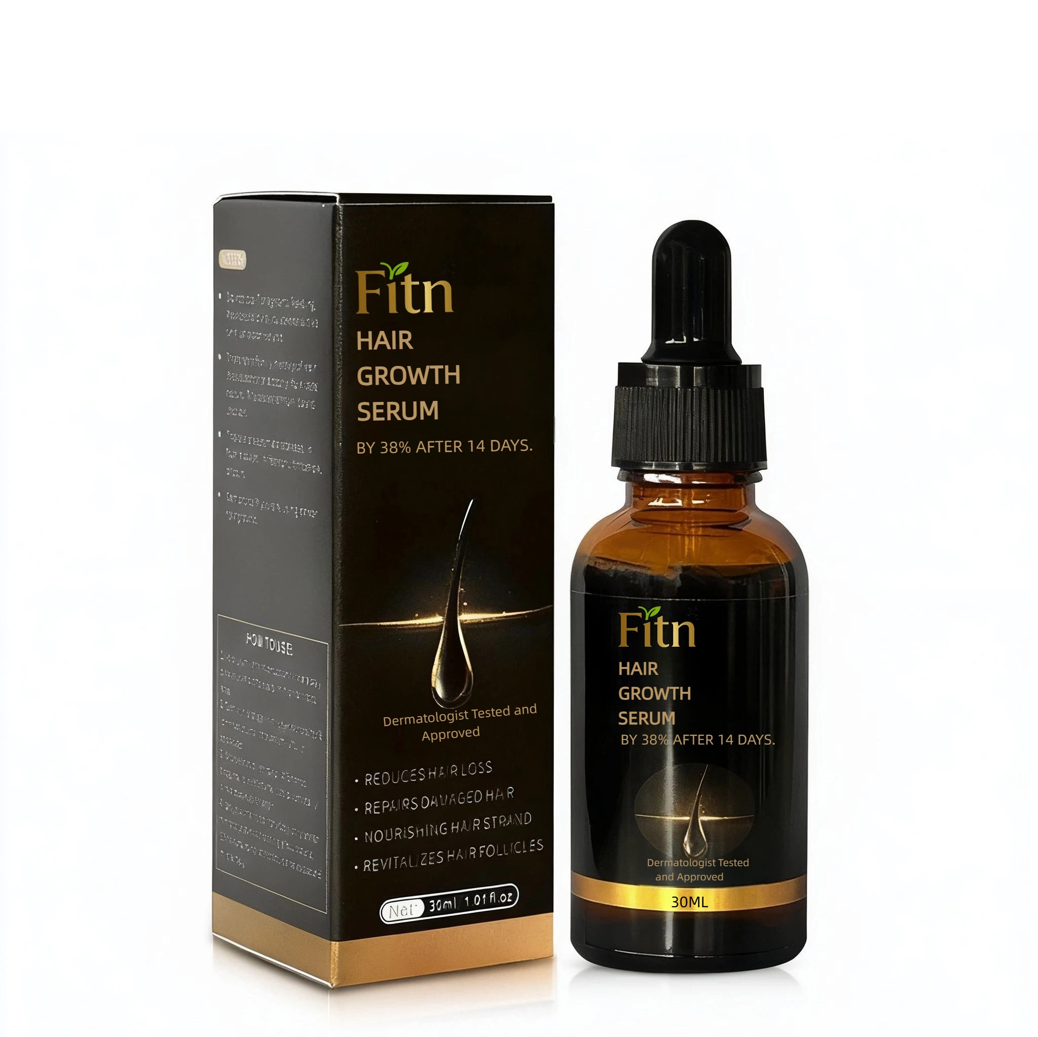 ตัวขวดสีดำอ่อน