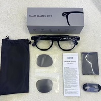 Lunettes Intelligentes CY-01 avec Caméra 8MP Double Objectif, Son HIFI pour Appels, Réduction de Bruit ENC, Anti-Lumière Bleue et Traduction IA