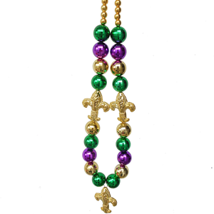 Haute Qualité Fleur-de-luce Or Violet Vert Perles Collier Personnalisé Mardi Gras Nouvelle-<span class=keywords><strong>Orléans</strong></span> Perles Collier - Product Image 4